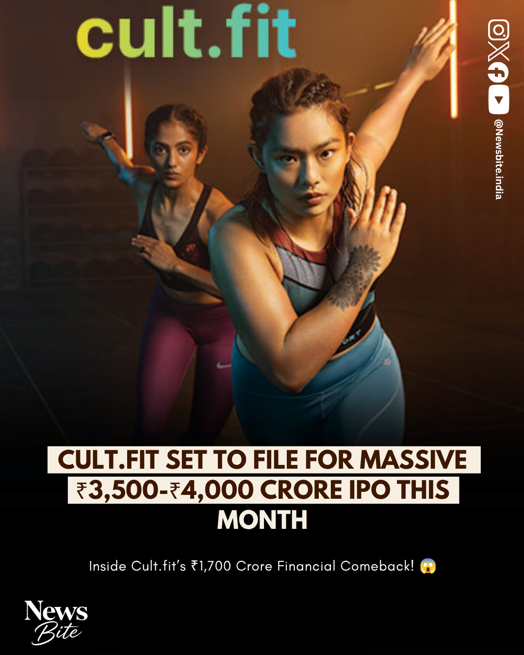 CULT.FIT GOES PUBLIC! Massive ₹4,000 Crore IPO Coming! 🤯📈