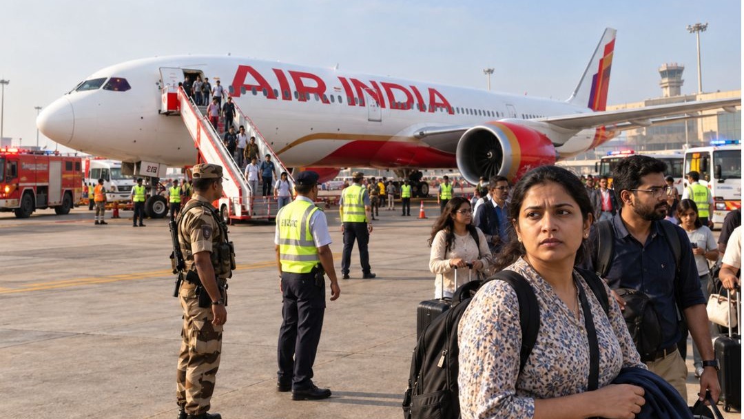 Air India Flight Diverted to Jaipur After Hijacking Alert Transmitted