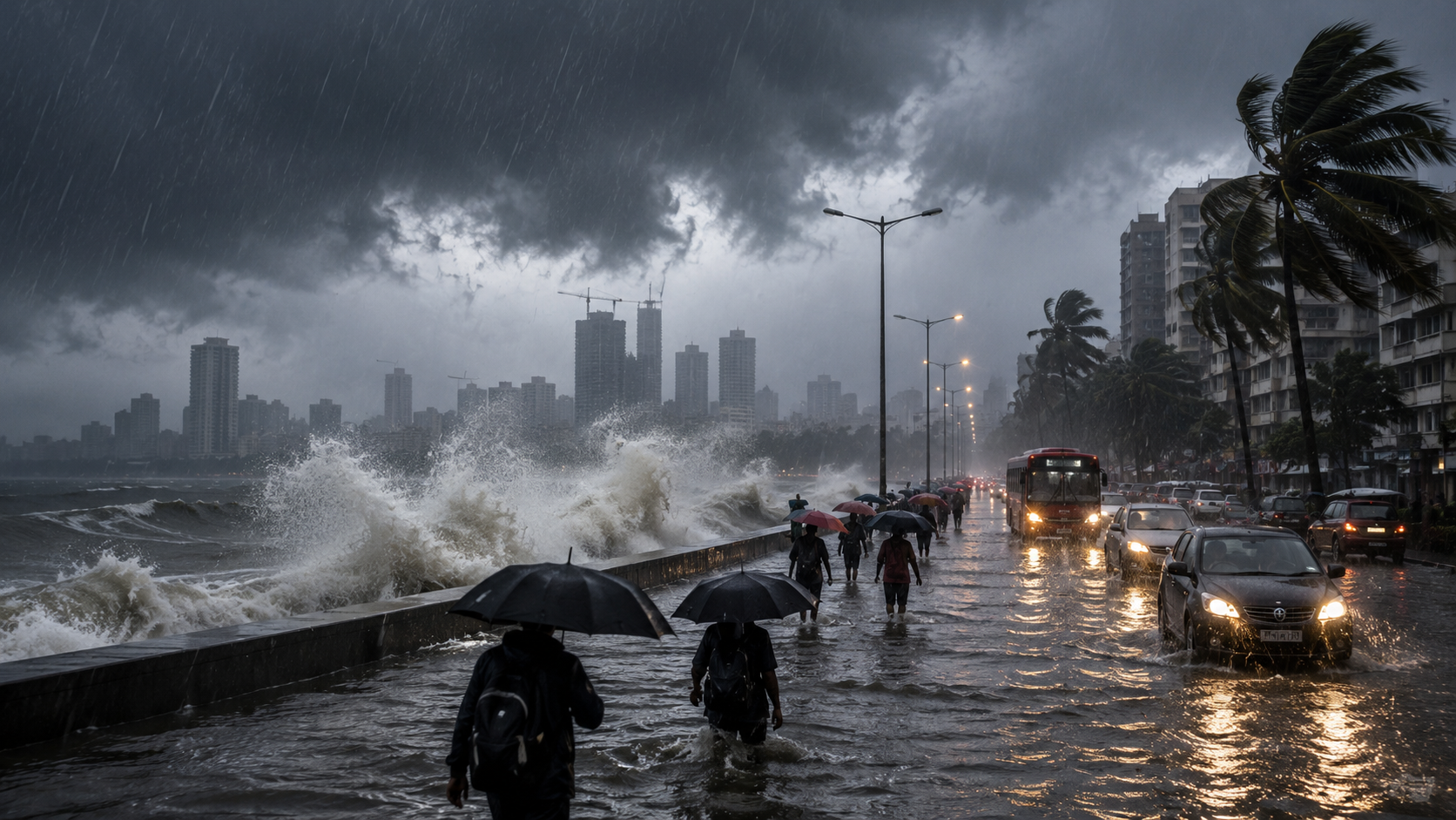 IMD Issues Red Alert as Torrential Rains Lash Mumbai