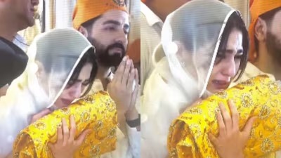 Sara Ali Khan & Ayushmann Khurrana Seek Blessings On Dussehra