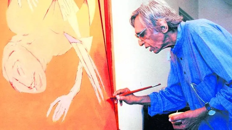 Tyeb Mehta's 2002 Acrylic Sets World Record at ₹69.1 Crore Auction