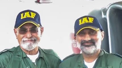 IAF Chief AP Singh Flies Final Flight With First Instructor