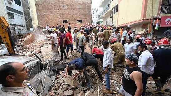 16 Killed in Five Delhi Building Collapses This Year