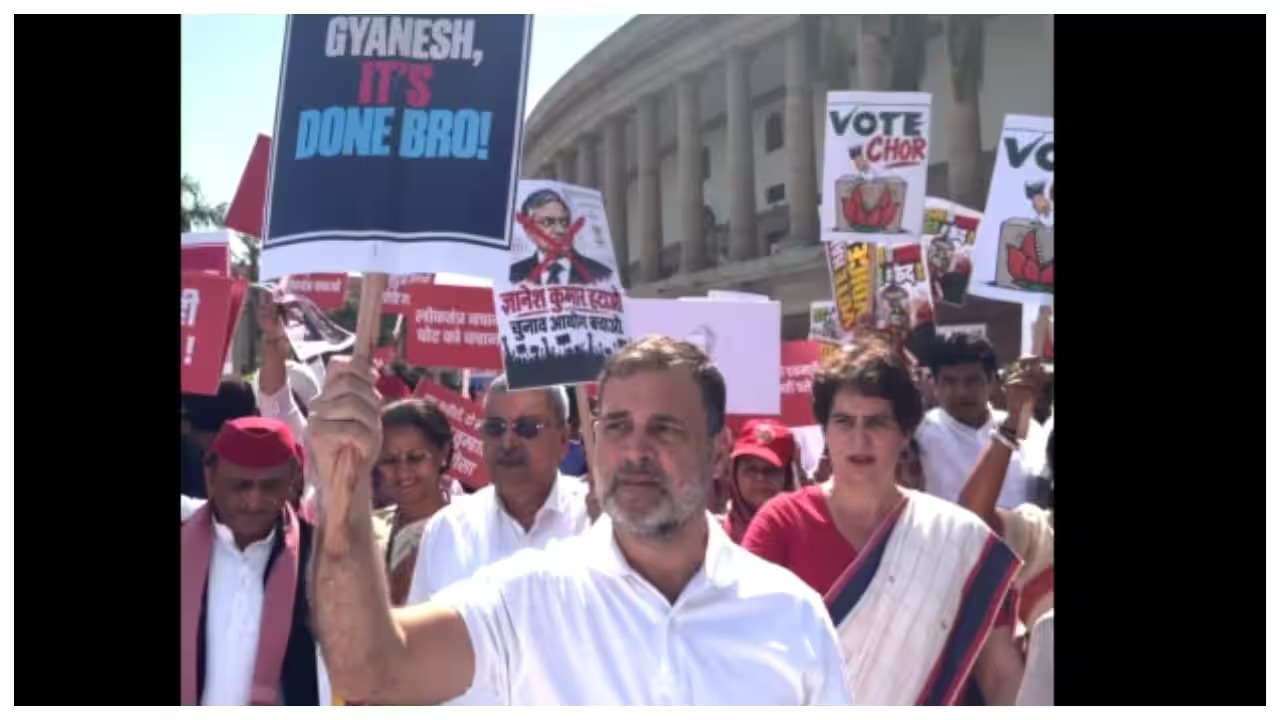 Students and Lawmakers Unite in Protest Against EC Gyanesh Kumar