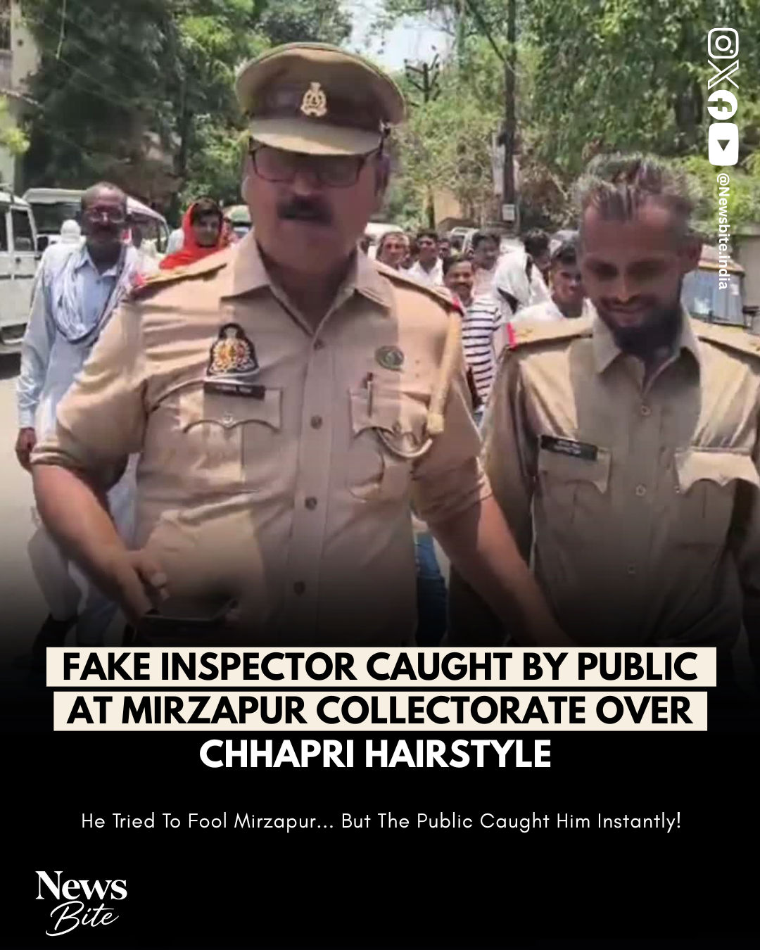 CAUGHT ON CAMERA: Fake Mirzapur Inspector Exposed On The Spot! 🤯😂