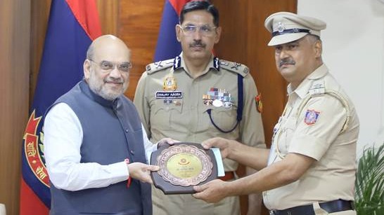 Union Home Minister Amit Shah Visits Delhi Police Headquarters