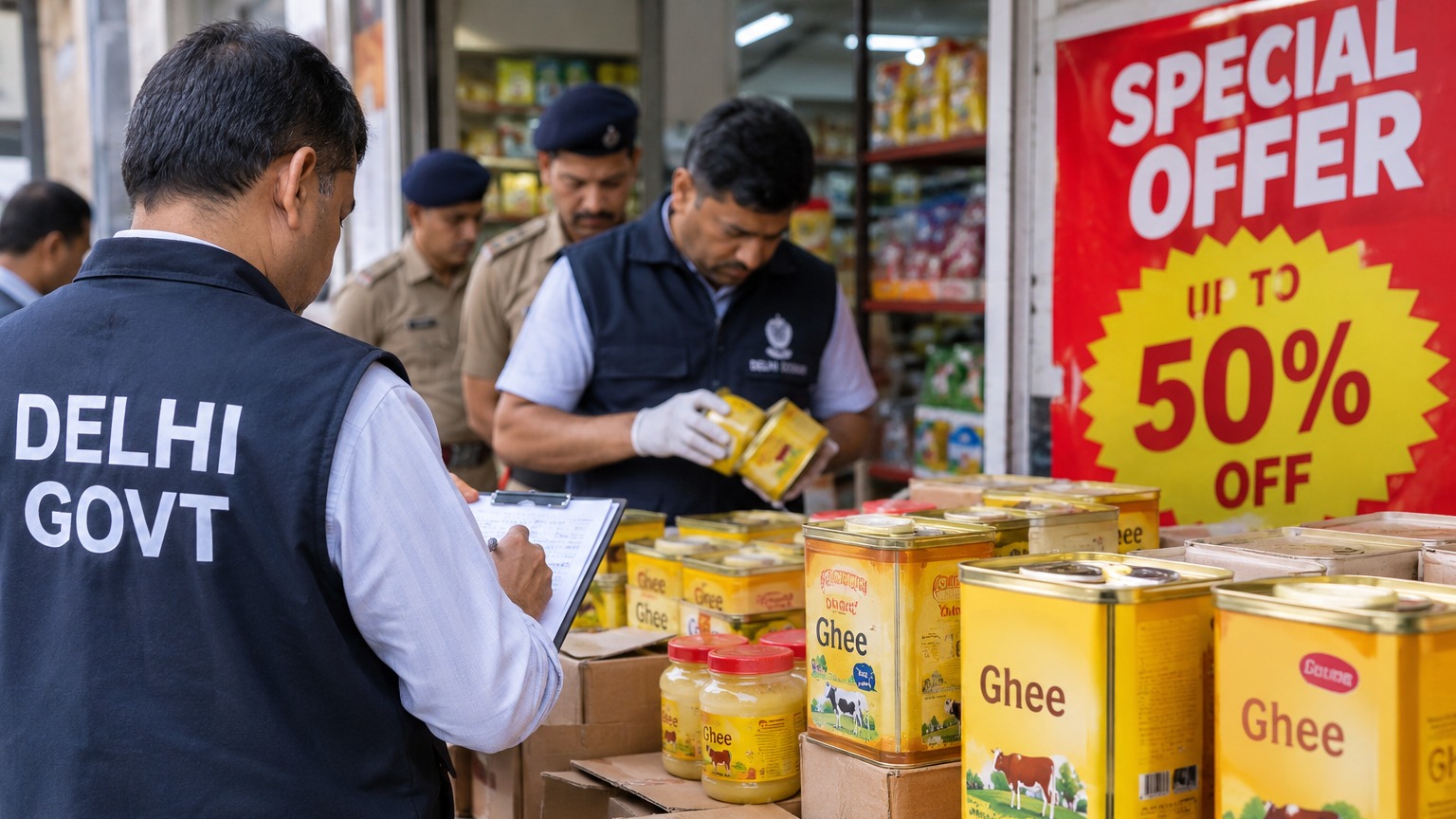Delhi Govt Seizes Over 322kg of Ghee from Shops Offering Deep Discounts