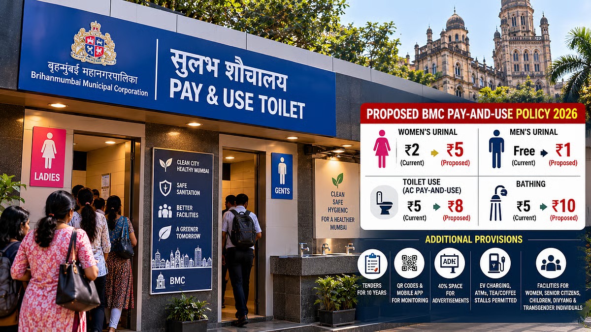 Mumbai Public Toilets to Charge for Urinals and Bathroom Facilities