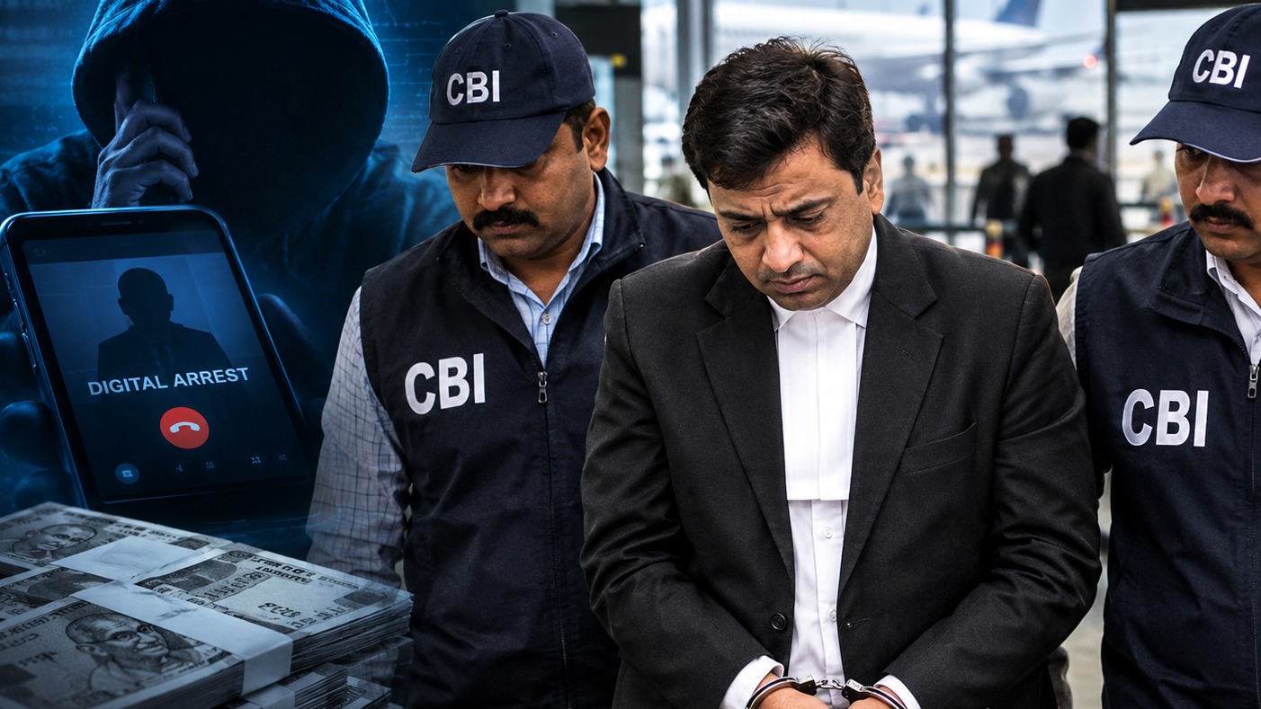 "₹28,000 CRORE FRAUD!" Advocate Arrested At Airport In Digital Arrest Probe