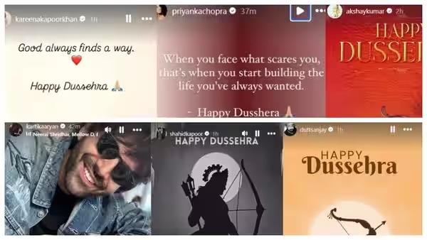 Celebrities Wish Fans Happy Dussehra On Social Media